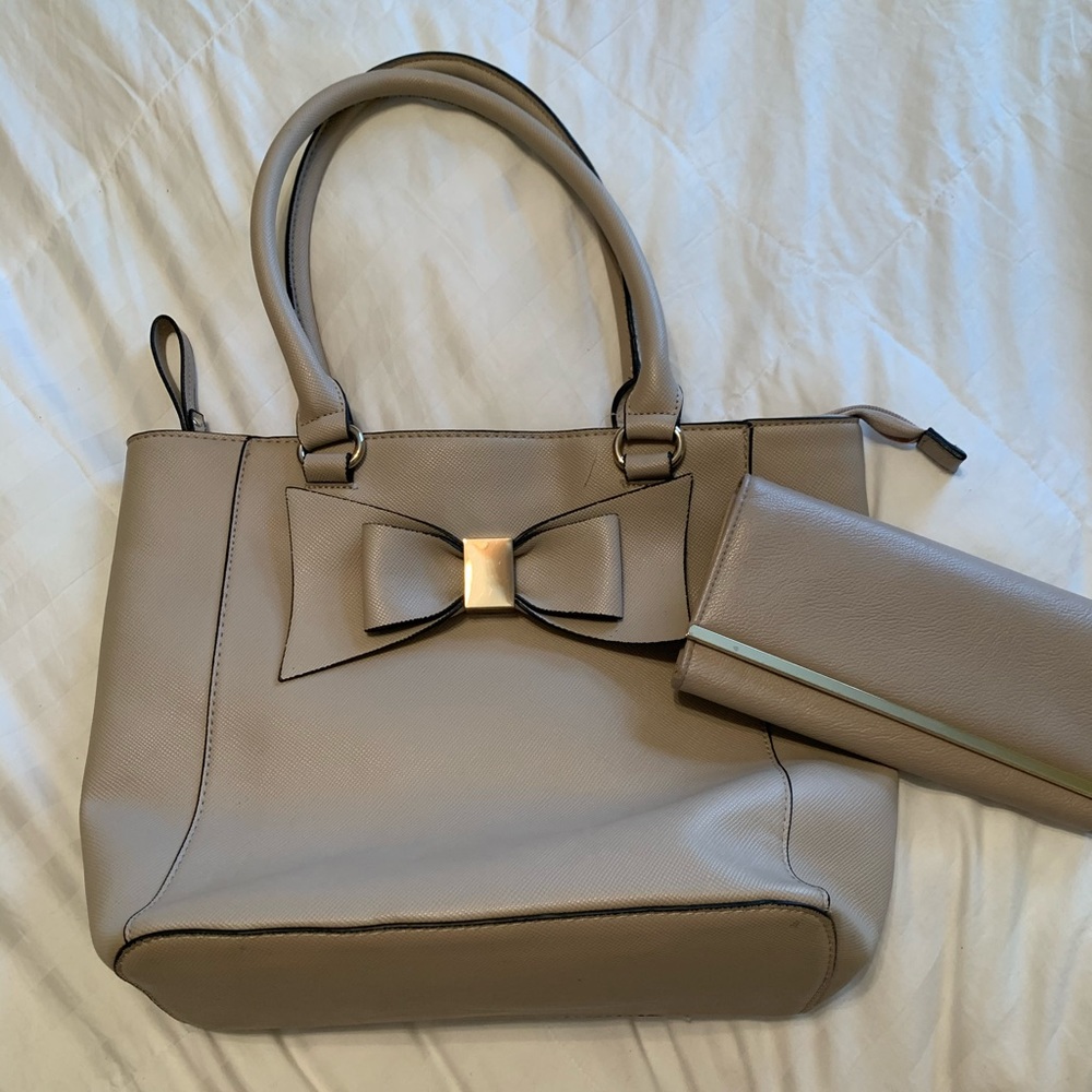 Matching purse & wallet - Tan